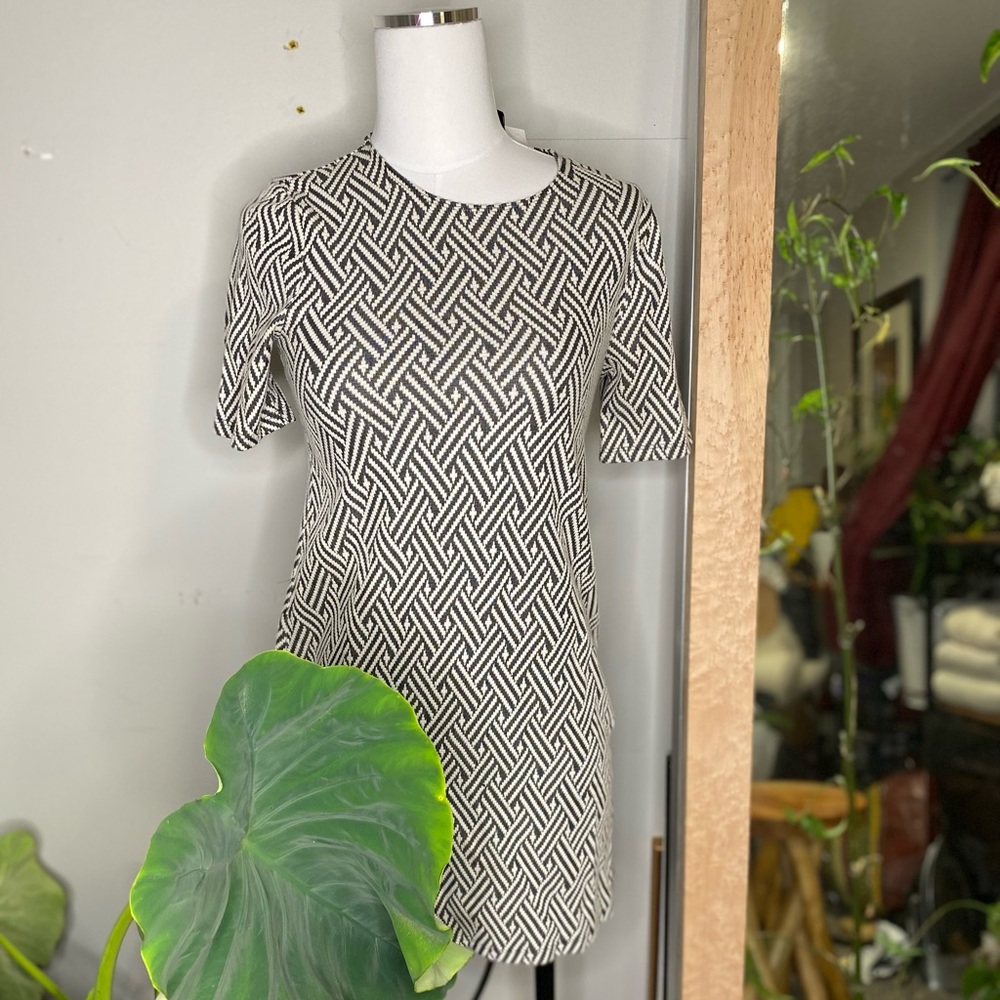 Monochrome a-line dress